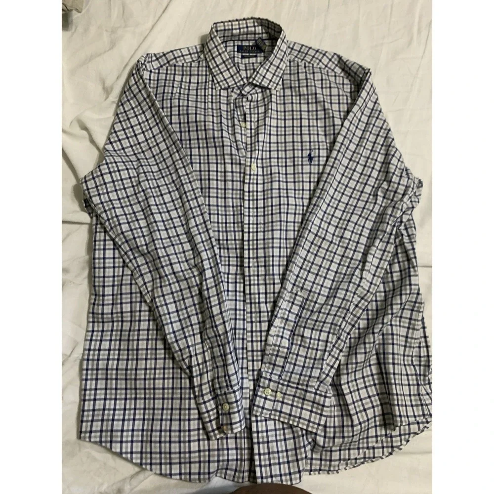 Polo Ralph Lauren Men's Classic Fit‎ Performance Plaid Check Button Up
